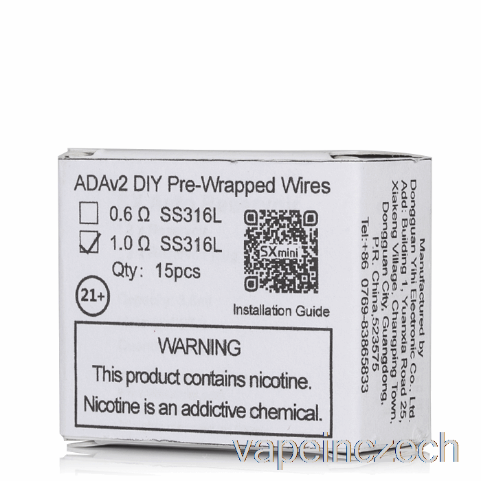 Yihi Sxmini Ada V2 DIY Předem Zabalené Dráty 1,0ohmové Cívky Vape Pero